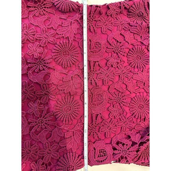 Lulus Love Poem Lace Mini Dress Magenta Pink Size S Party Cocktail - Picture 14 of 15